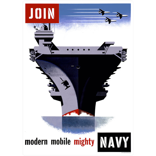 Join The Navy Mighty Carrier Wall Decal
