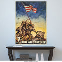 Now All Together Iwo Jima WWII Wall Decal