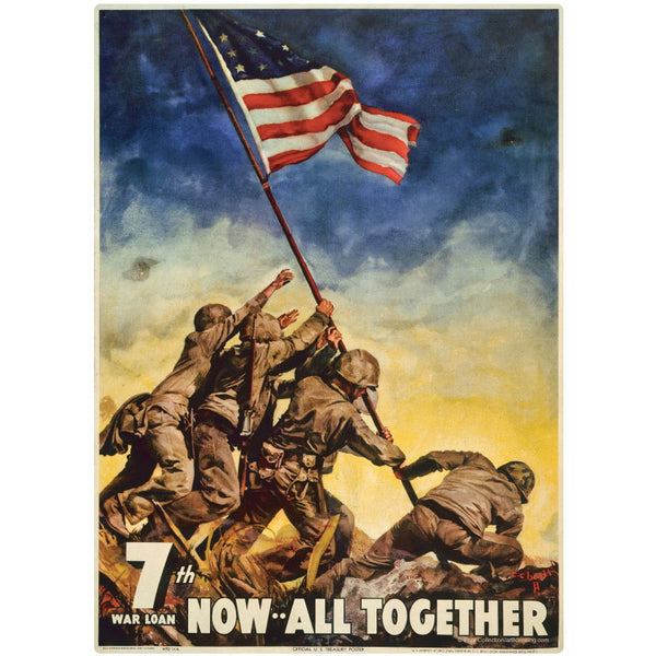 Now All Together Iwo Jima WWII Wall Decal
