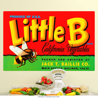 Little B California Vegetables Wall Decal