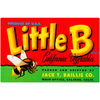 Little B California Vegetables Wall Decal