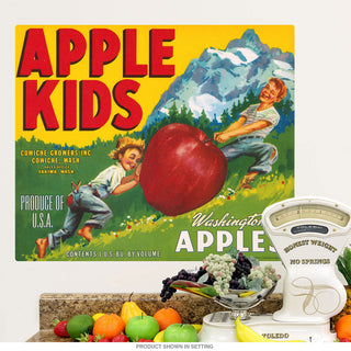 Apple Kids Washington Fruit Wall Decal