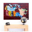 Canada Map License Plate Style Wall Decal