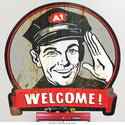 Gas Station Welcome Customers Wall Decal
