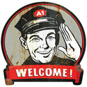 Gas Station Welcome Customers Wall Decal