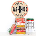 Bar-B-Cue Texas Barbecue Food Wall Decal