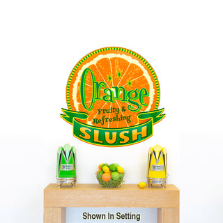 Orange Slush Fruit Slice Diner Wall Decal