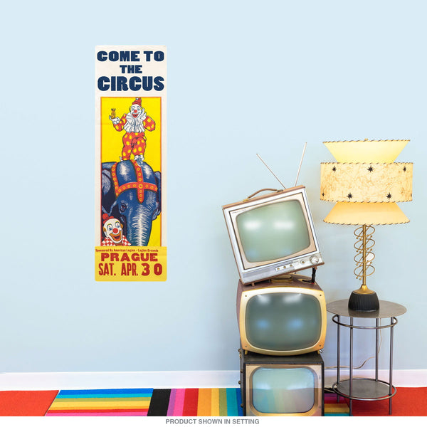 Circus Come to Prague Clowns Wall Decal