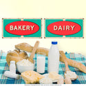 Bakery Grocery Store Wall Decal Distressed