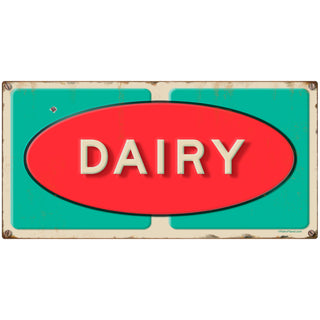Dairy Grocery Store Wall Decal Distressed