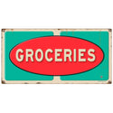 Groceries Grocery Store Wall Decal Distressed