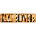 Camp Showers Rustic Wall Decal