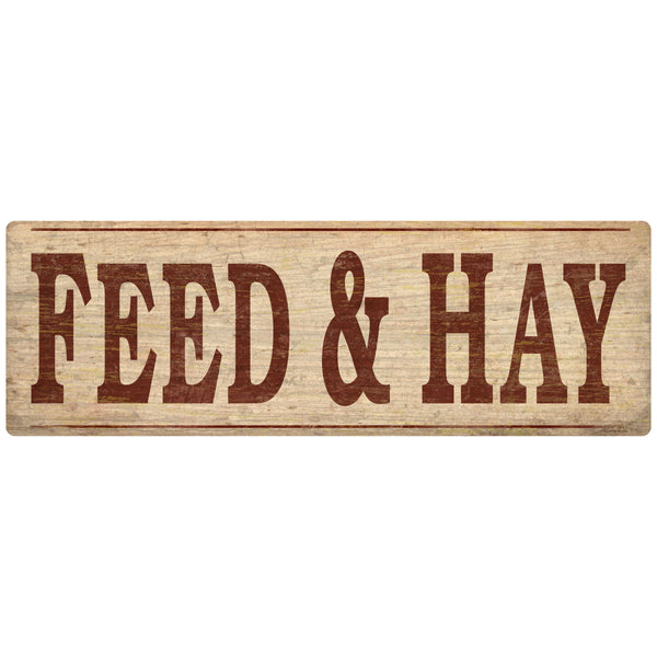 Feed And Hay Rustic Farm Wall Decal