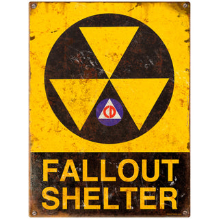 Fallout Shelter Civil Defense Wall Decal