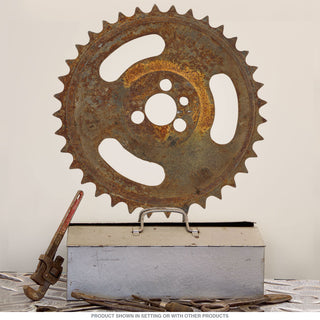 Fine Tooth Gear Wall Decal Rusted