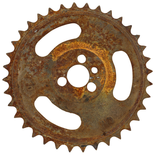 Fine Tooth Gear Wall Decal Rusted