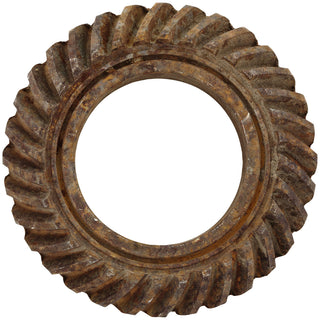 Small Spiral Gear Wall Decal Rusted