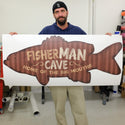 Fisherman Man Cave Wall Decal