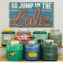 Go Jump In The Lake Rustic Wall Decal