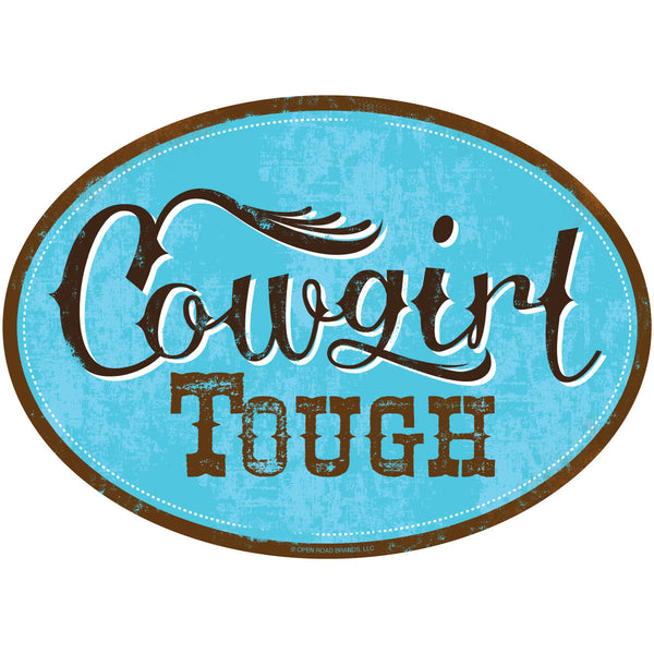 Cowgirl Tough Country Farm Wall Decal