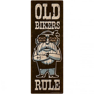 Old Bikers Rule Motorcycle Wall Decal