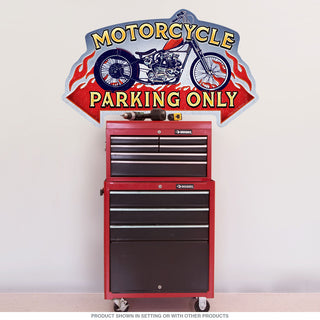 Motorcycle Parking Only Wall Decal