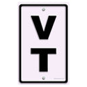 Vermont VT State Abbreviation Vinyl Sticker