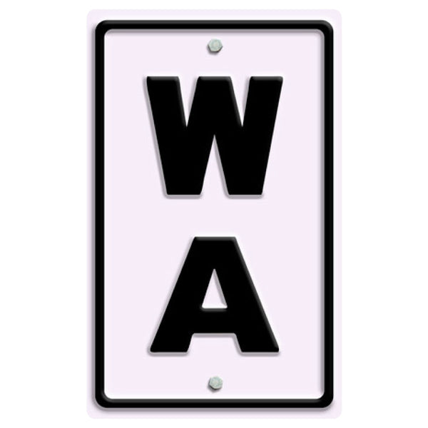 Washington WA State Abbreviation Vinyl Sticker