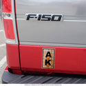 Alaska AK State Abbreviation Rusted Vinyl Sticker