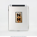 New Hampshire NH State Abbreviation Rusted Vinyl Sticker