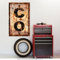 Colorado CO State Abbreviation Weathered Wall Decal