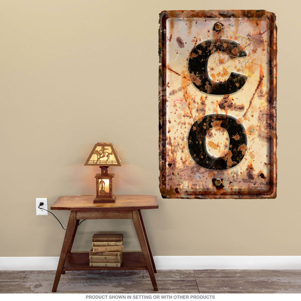 Colorado CO State Abbreviation Weathered Wall Decal