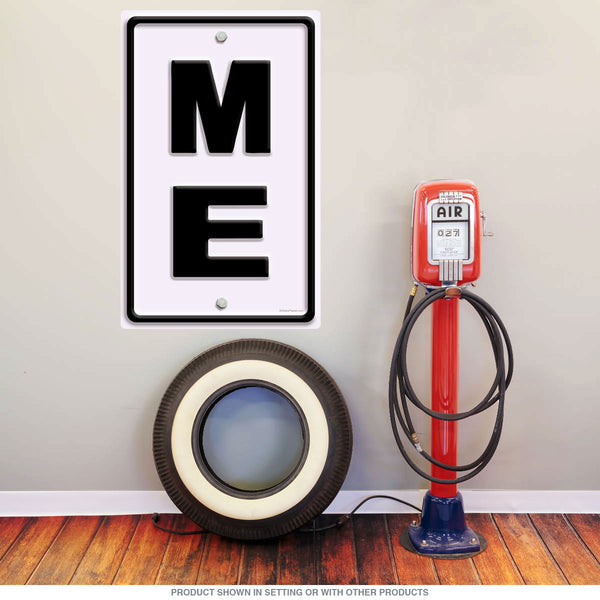 Maine ME State Abbreviation Wall Decal