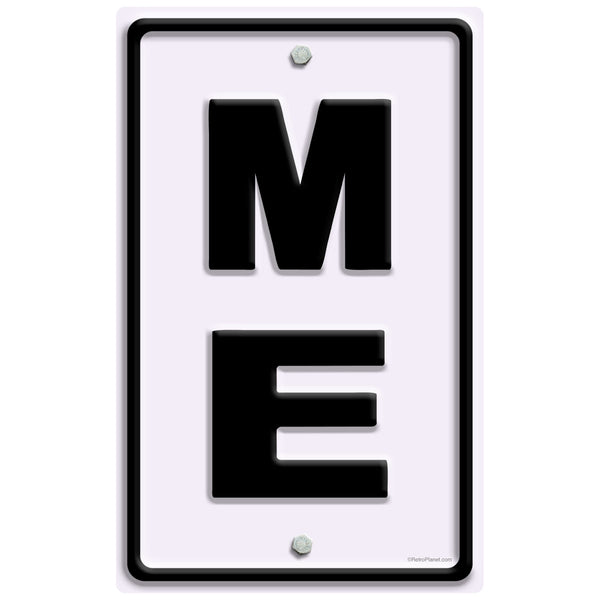 Maine ME State Abbreviation Wall Decal