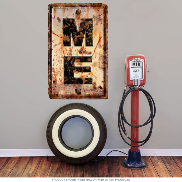 Maine ME State Abbreviation Weathered Wall Decal