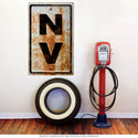 Nevada NV State Abbreviation Rusted Wall Decal