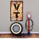 Vermont VT State Abbreviation Weathered Wall Decal