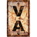 Virginia VA State Abbreviation Weathered Wall Decal
