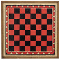 Checkers Board Game Wood Look Wall Decal