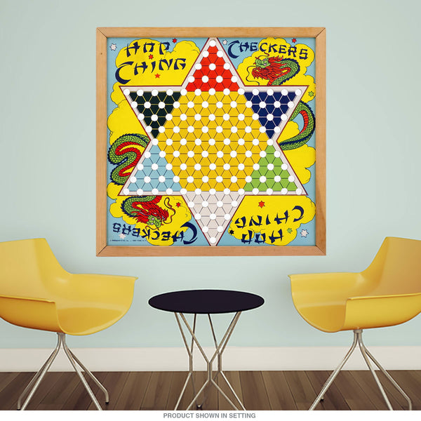 Hop Ching Chinese Checkers Board Game Wall Decal