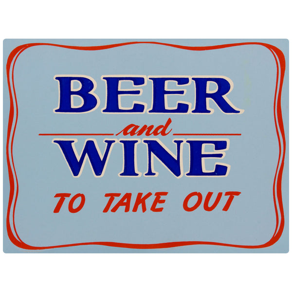 Beer Wine Take Out Wall Decal