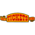 Buy Tickets Here Ribbon Wall Decal