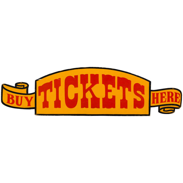 Buy Tickets Here Ribbon Wall Decal