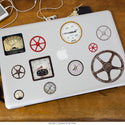 Gauges Meters and Gears Vinyl Sticker Set of 15