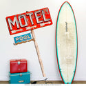 Motel Pool Signpost Extendable Wall Decal
