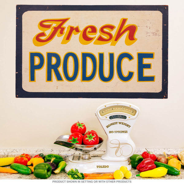 Fresh Produce Farm Stand Wall Decal