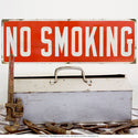 No Smoking Message Distressed Wall Decal