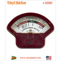 Condenser Meter Machine Gauge Vinyl Sticker