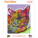 Burmese Cat Dean Russo Pop Art Vinyl Sticker