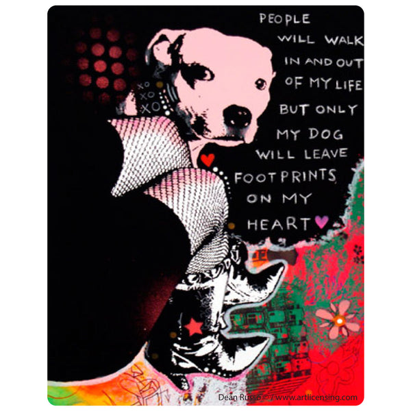 Girls Best Friend Pit Bull Dog Dean Russo Vinyl Sticker